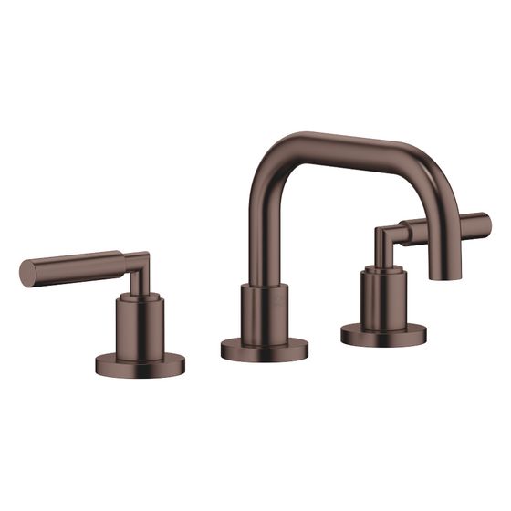 Dornbracht Waschtisch-Dreilochbatterie Tara mit Ablaufgarnitur, schwenkbar, 166mm, 5,7l/min, Dark Bronze gebürstet, 20705882-43