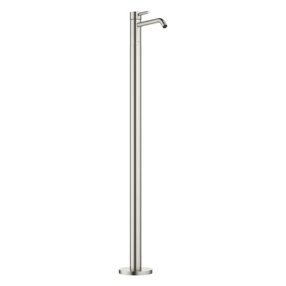 Dornbracht Waschtisch-Einhandbatterie Meta mit Standrohr, Ausladung 196mm, starr, 5,7l/min, Platin gebürstet