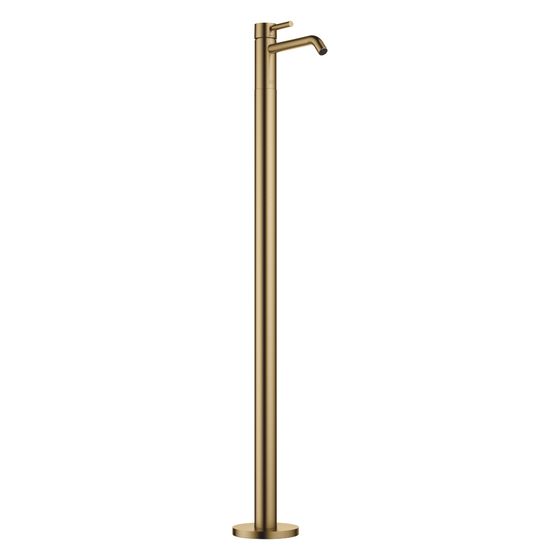 Dornbracht Waschtisch-Einhandbatterie Meta mit Standrohr, Ausladung 196mm, starr, 5,7l/min, Dark Brass gebürstet