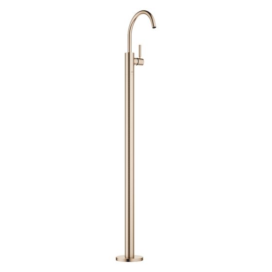 Dornbracht Waschtisch-Einhandbatterie Meta mit Standrohr, Ausladung 202mm, schwenkbar, 5,7l/min, Light Gold gebürstet