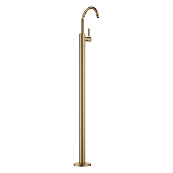 Dornbracht Waschtisch-Einhandbatterie Meta mit Standrohr, Ausladung 202mm, schwenkbar, 5,7l/min, Dark Brass gebürstet