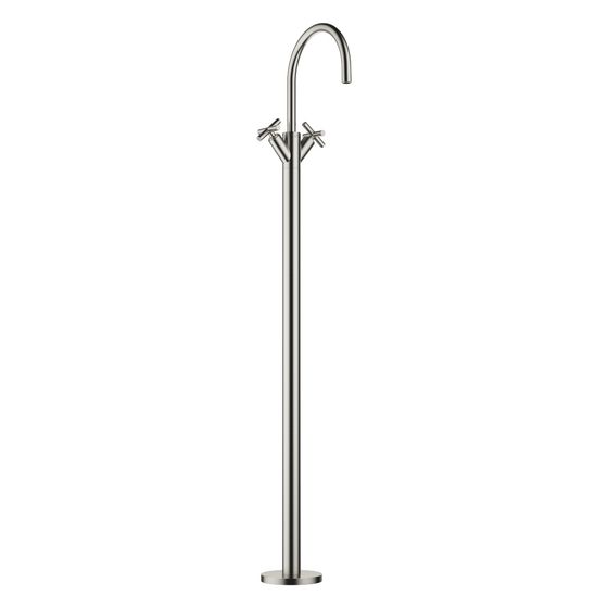 Dornbracht Waschtisch-Einlochbatterie Tara, erhöhter Standfuß, 201mm, max. 5,7l/min, Platin gebürstet, 22585892-06