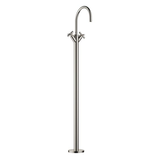 Dornbracht Waschtisch-Einlochbatterie Tara, erhöhter Standfuß, 201mm, max. 5,7l/min, Platin, 22585892-08