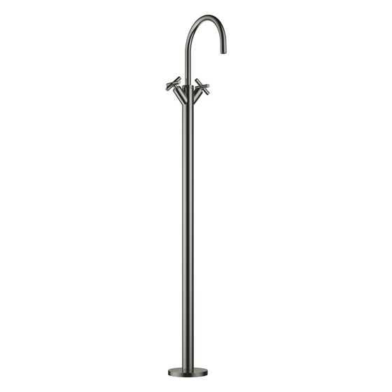 Dornbracht Waschtisch-Einlochbatterie Tara, erhöhter Standfuß, 201mm, max. 5,7l/min, Dark Chrome, 22585892-19