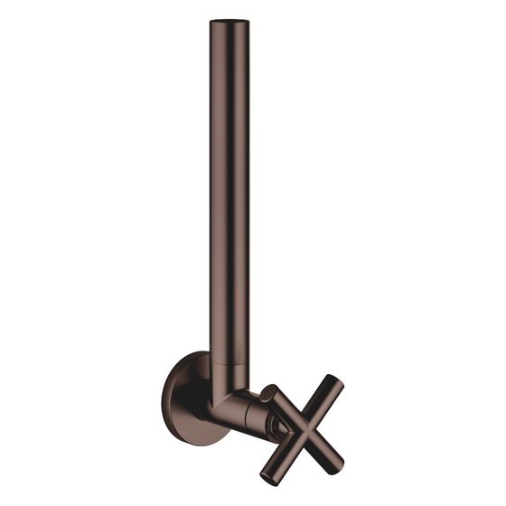 Dornbracht Eckventil Tara, Rosette 55mm, Schlauchabdeckung 200mm, Dark Bronze gebürstet PVD