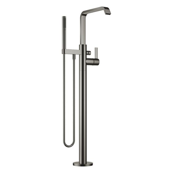 Dornbracht IMO Wannen-Einhandbatterie freistehend Standrohr Schwallauslauf 279mm, Dark Chrome
