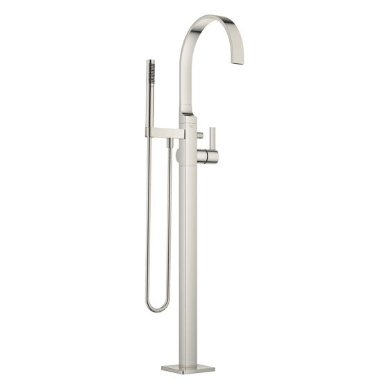 Dornbracht Wannen-Einhandbatterie Mem, mit Standrohr für freistehende Montage, 281mm, max. 25,1l/min, Platin