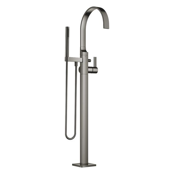 Dornbracht Wannen-Einhandbatterie Mem, mit Standrohr für freistehende Montage, 281mm, max. 25,1l/min, Dark Chrome