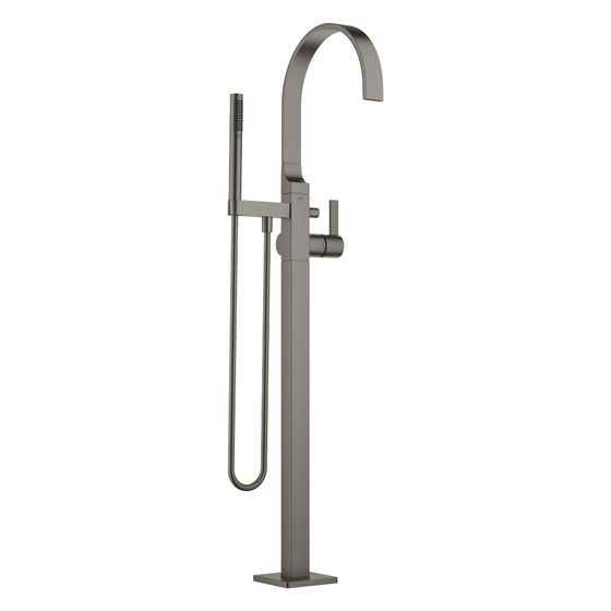Dornbracht Wannen-Einhandbatterie Mem, mit Standrohr für freistehende Montage, 281mm, max. 25,1l/min, Dark Platinum gebürstet