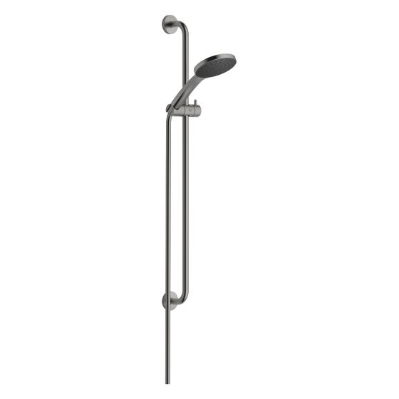 Dornbracht Duschgarnitur für Meta Brausekopf 120mm Schlauch 1750mm Wandrohr mit Schieber, Dark Platinum gebürstet, 26411625-99