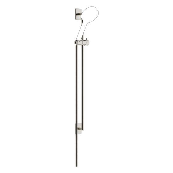 Dornbracht Duschgarnitur Lulu Wandrohr mit Schieber Metallschlauch 1750mm, Platin gebürstet, 26412710-06