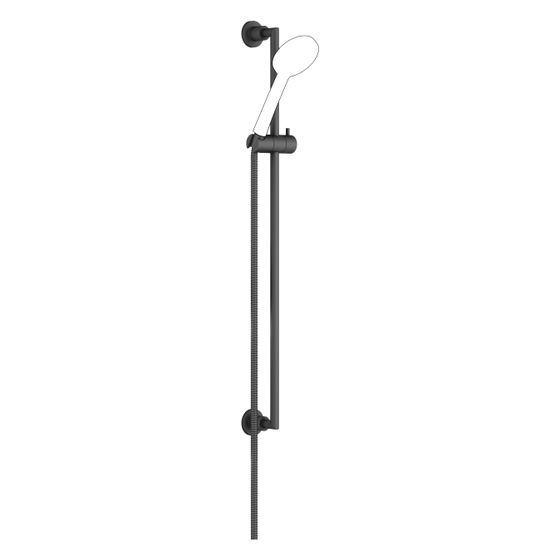 Dornbracht Duschgarnitur Tara, Stichmaß 800mm, 1750mm Schlauch, Schwarz matt