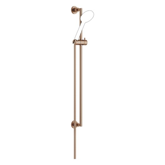 Dornbracht Duschgarnitur Tara, Stichmaß 800mm, 1750mm Schlauch, Bronze gebürstet (PVD)