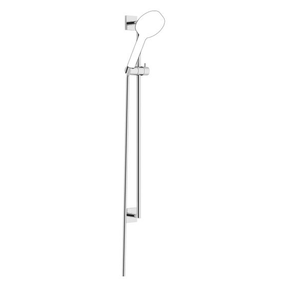 Dornbracht Duschgarnitur Symetrics Wandrohr mit Schieber Schlauch 1750mm Stichmaß 800mm, Chrom, 26412980-00