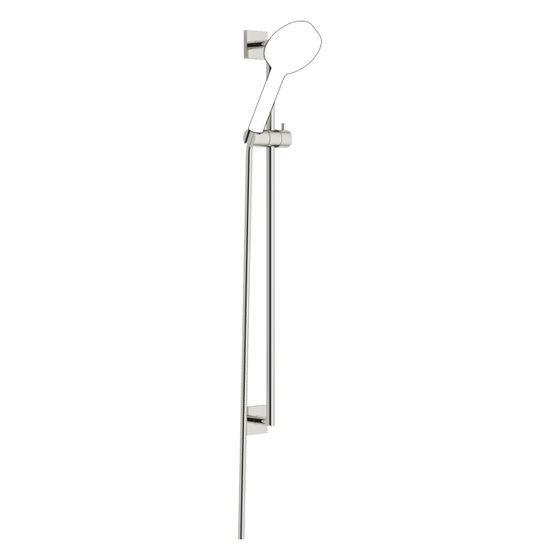 Dornbracht Duschgarnitur Symetrics Wandrohr mit Schieber Schlauch 1750mm Stichmaß 800mm, Platin, 26412980-08