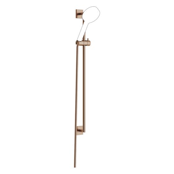 Dornbracht Duschgarnitur Symetrics Wandrohr mit Schieber Schlauch 1750mm Stichmaß 800mm, Bronze gebürstet PVD, 26412980-42