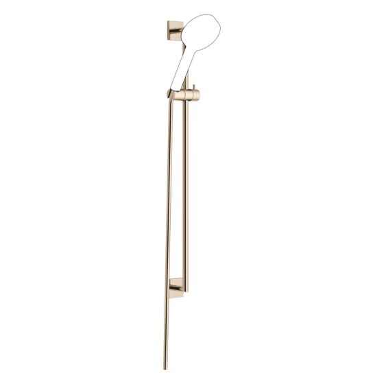 Dornbracht Duschgarnitur Symetrics Wandrohr mit Schieber Schlauch 1750mm Stichmaß 800mm, Champagne 22kt Gold, 26412980-47