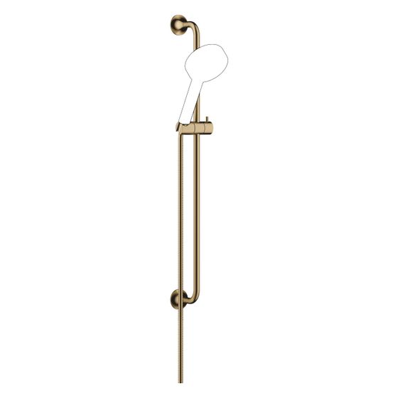 Dornbracht Duschgarnitur Vaia ohne Handbrause Stichmaß 800mm, Dark Brass gebürstet