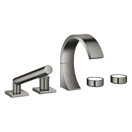 Dornbracht Wannen-Fünflochbatterie CYO für Wannenrandmontage 167mm, Dark Chrome
