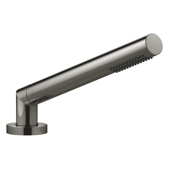 Dornbracht Schlauchbrausegarnitur Symetrics für Wannenrandmontage, D 50mm, 32mm Metallschlauch 175cm 6,8l/min, Dark Chrome