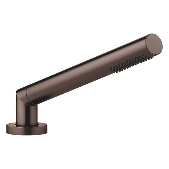 Dornbracht Schlauchbrausegarnitur Symetrics für Wannenr., D 50mm, 32mm Metallschlauch 175cm 6,8l/min, Dark Bronze gebürstet