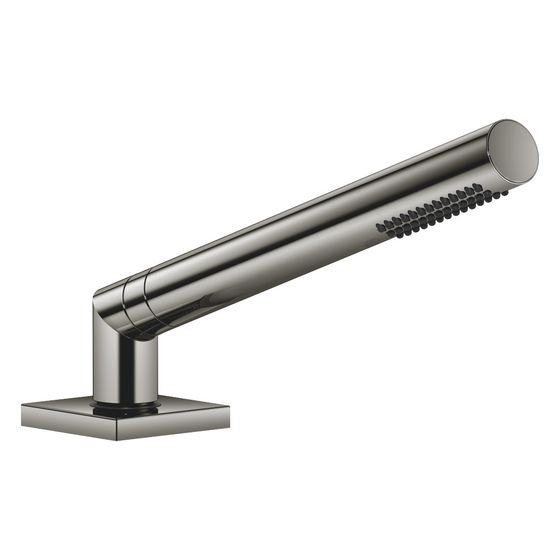 Dornbracht Schlauchbrausegarnitur Symetrics für Wannenrandm., 60x60mm, 32mm Metallschlauch 175cm 6,8l/min, Dark Chrome