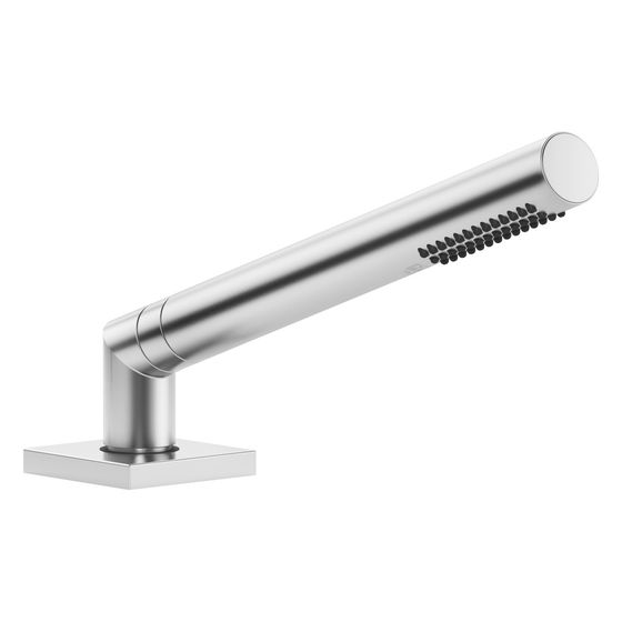 Dornbracht Schlauchbrausegarnitur Symetrics für Wannenrandm., 60x60mm, 32mm Metallschlauch 175cm 6,8l/min, Chrom gebürstet