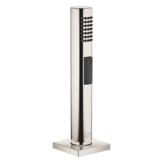 Dornbracht Spülbrausegarnitur mit eckiger Rosette automatischer Umschalter Armaturenhöhe 190mm Schlauch 1500mm, Platin