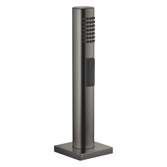 Dornbracht Spülbrausegarnitur eckige Rosette Umschalter 190mm Schlauch 1500mm, Dark Platinum gebürstet