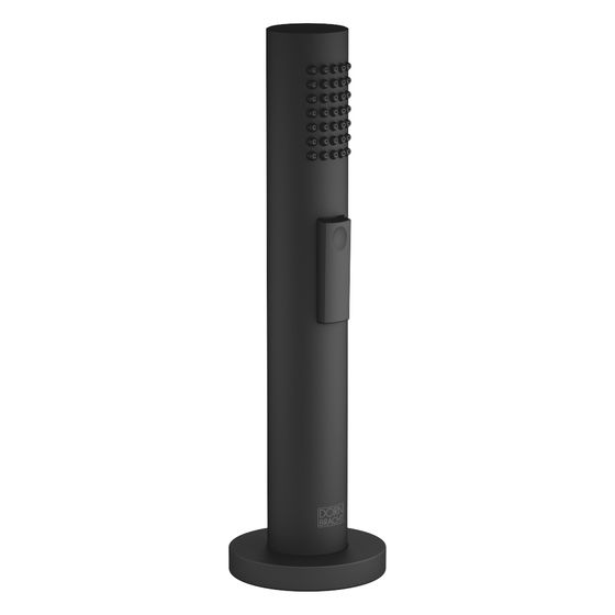 Dornbracht Spülbrausegarnitur mit runder Rosette automatischer Umschalter Armaturenhöhe 191mm Schlauch 1500mm, Schwarz matt