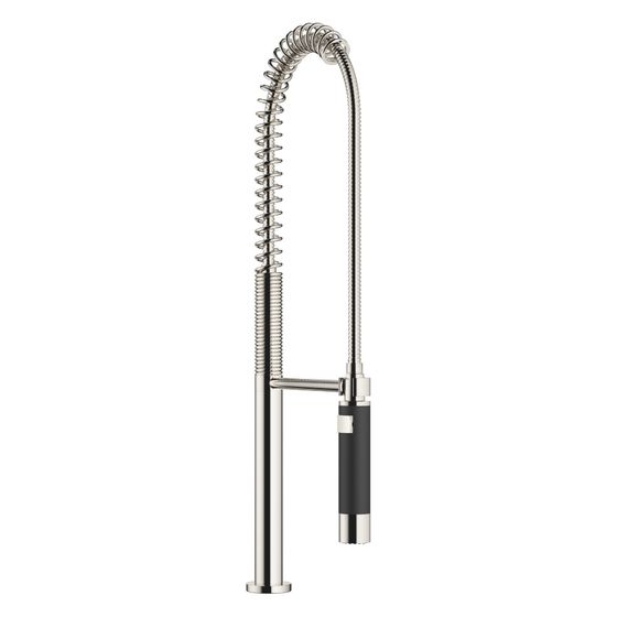 Dornbracht Profibrausegarnitur Armaturenhöhe 665mm Bohrung 30mm Einzelrosette 55mm, Platin