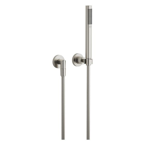 Dornbracht Schlauchbrausegarnitur Tara, Einzelrosetten FlowReduce, 1250mm, G 1/2