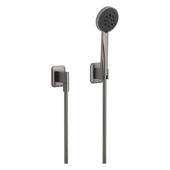 Dornbracht Schlauchbrausegarnitur Lissé FlowReduce verstellbar, 6,8l/min, Dark Platinum gebürstet