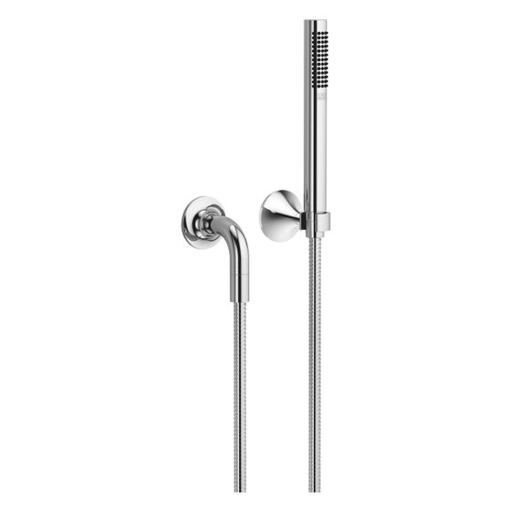 Dornbracht Schlauchbrausegarnitur Vaia, Einzelrosetten FlowReduce, 1250mm, 6,8l/min, Chrom