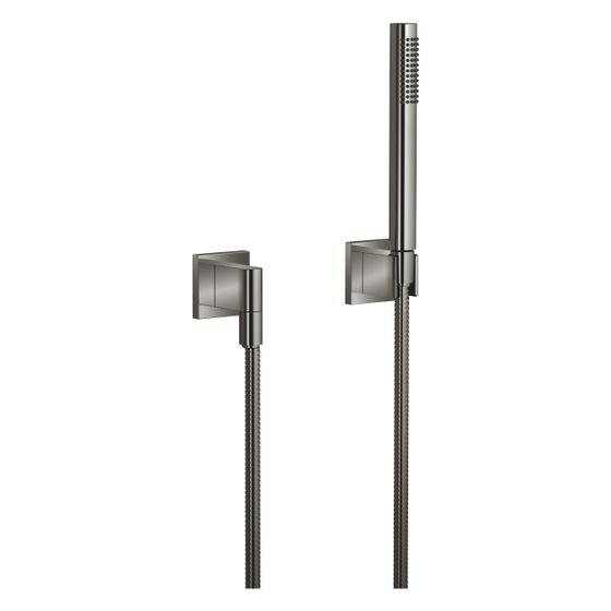 Dornbracht Schlauchbrausegarnitur mit Einzelrosetten Symetrics 15l/min, Dark Chrome
