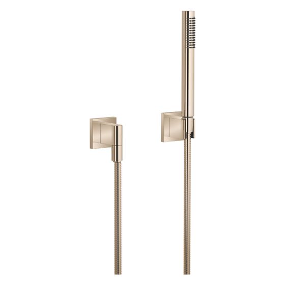 Dornbracht Schlauchbrausegarnitur mit Einzelrosetten Symetrics 15l/min, Champagne 22kt Gold