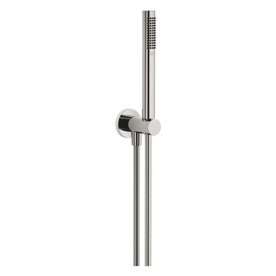 Dornbracht Schlauchbrausegarnitur, integ. Brausehalter Meta FlowReduce 6,8l/min Rosette 60mm, G 1/2