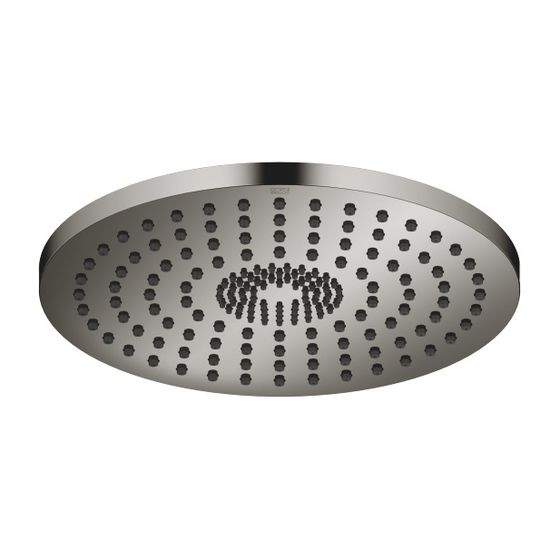Dornbracht Regenbrause für Deckenanbindung D 300mm Pure Rain 12l/min Purify Rain 6l/min, Dark Chrome