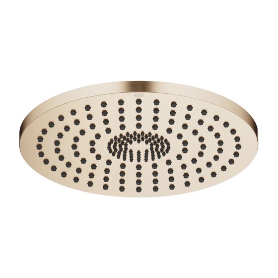 Dornbracht Regenbrause für Deckenanbindung D 300mm Pure Rain 12l/min Purify Rain 6l/min, Champagne gebürstet 22kt Gold