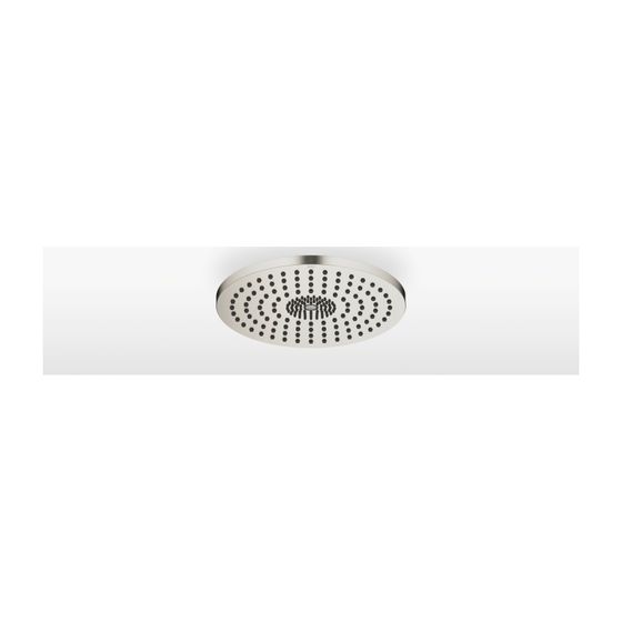 Dornbracht Regenbrause für Deckenanbindung mit Licht D 300mm Pure Rain 12l/min Purify Rain 6l/min, Platin gebürstet