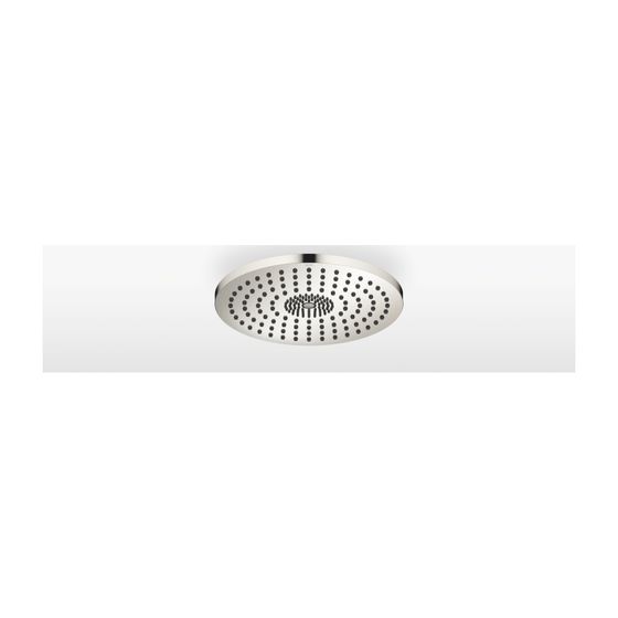 Dornbracht Regenbrause für Deckenanbindung mit Licht D 300mm Pure Rain 12l/min Purify Rain 6l/min, Platin