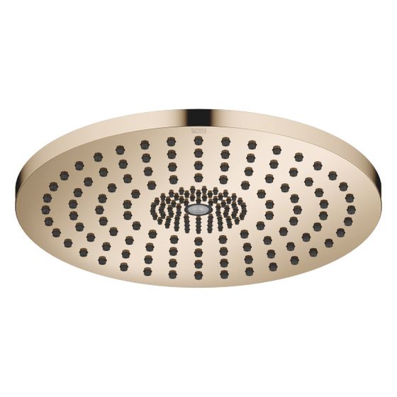 Dornbracht Regenbrause für Deckenanbindung mit Licht D 300mm Pure Rain 12l/min Purify Rain 6l/min, Light Gold