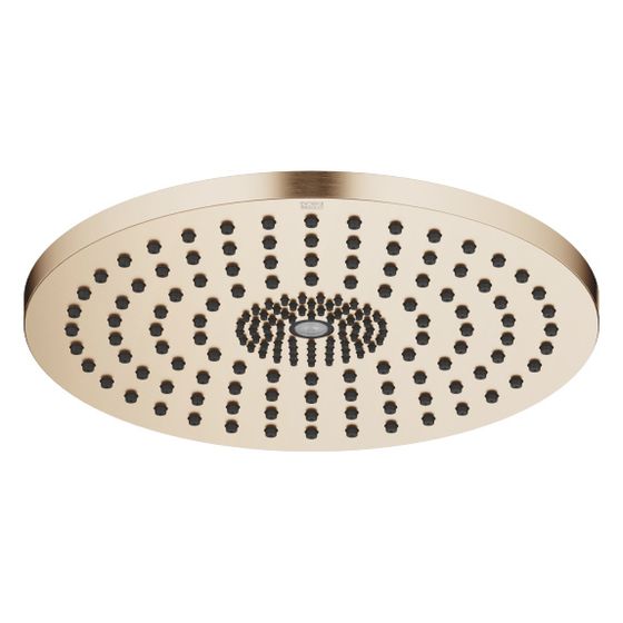 Dornbracht Regenbrause für Deckenanbindung mit Licht D 300mm Pure Rain 12l/min Purify Rain 6l/min, Light Gold gebürstet
