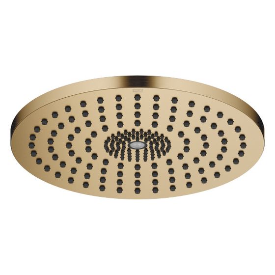 Dornbracht Regenbrause für Deckenanbindung mit Licht D 300mm Pure Rain 12l/min Purify Rain 6l/min, Dark Brass gebürstet