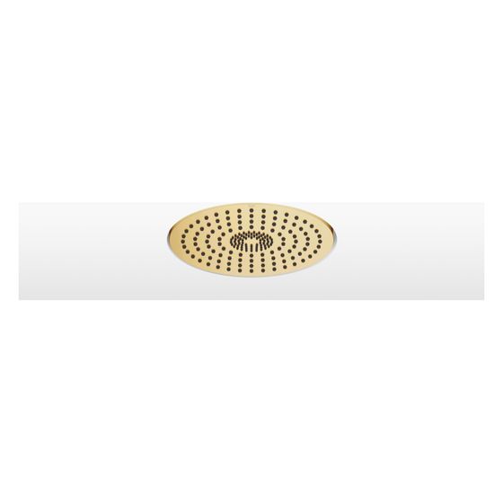 Dornbracht Regenbrause für Deckeneinbau Metall D 300mm Pure Rain 12l/min Purify Rain 6l/min, Gold gebürstet PVD