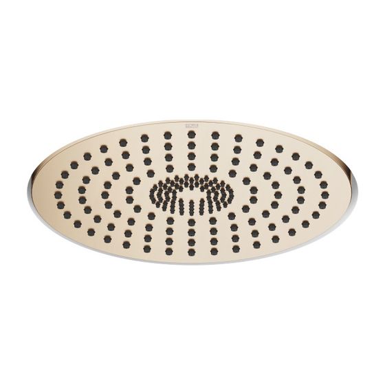 Dornbracht Regenbrause für Deckeneinbau D 300mm Pure Rain 12l/min Purify Rain 6l/min, Champagne gebürstet 22kt Gold