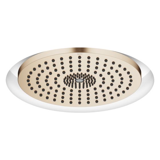 Dornbracht Regenbrause für Deckeneinbau mit Licht D 300mm Pure Rain 12l/min Purify Rain 6l/min, Light Gold gebürstet