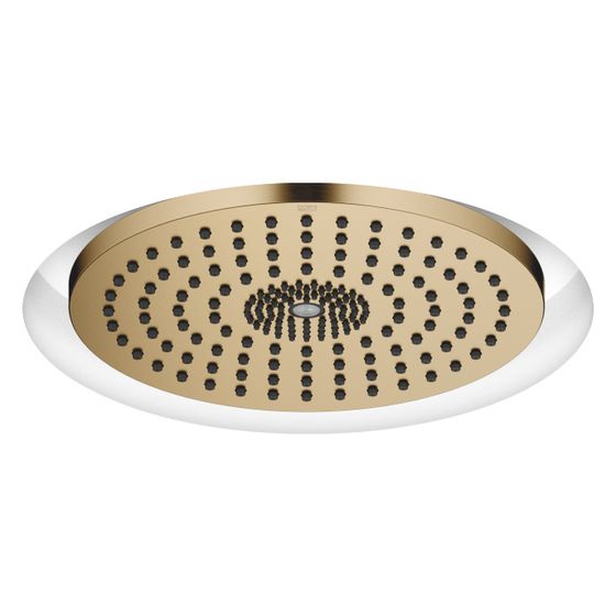 Dornbracht Regenbrause für Deckeneinbau mit Licht D 300mm Pure Rain 12l/min Purify Rain 6l/min, Dark Brass gebürstet