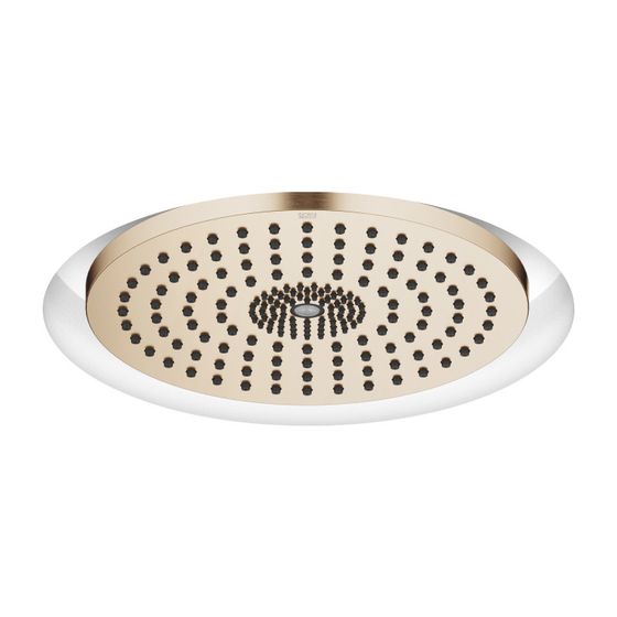 Dornbracht Regenbrause für Deckeneinbau mit Licht D 300mm Pure Rain 12l/min Purify Rain 6l/min, Champagne gebürstet 22kt Gold