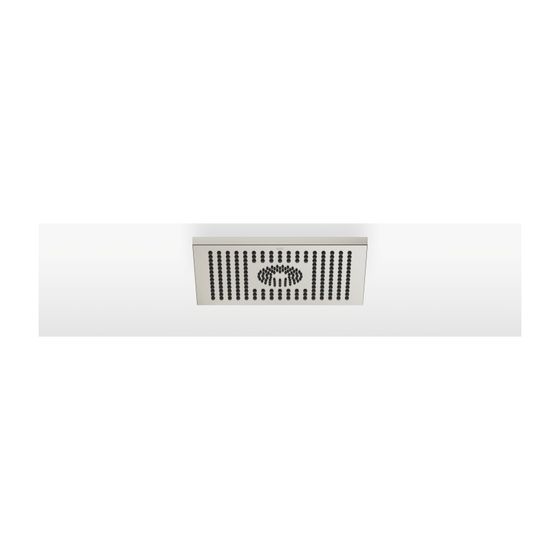 Dornbracht Regenbrause Symetrics für Deckenanbindung 300x240mm 12l/min 6l/min, Platin gebürstet